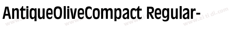 AntiqueOliveCompact Regular字体转换